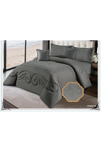 XI DUO A luxurious royal embroidered double bedspread to give your room beauty and elegance