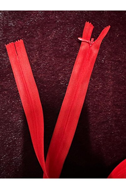 e tuhafiye 140 CM TUL ROȘU FERMUAR OCULT-1 BUC