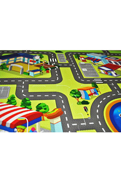 LUDIRO Ludiro EVA Foam Puzzle Mat for Children, Set of 9 Educational Pieces with City Map