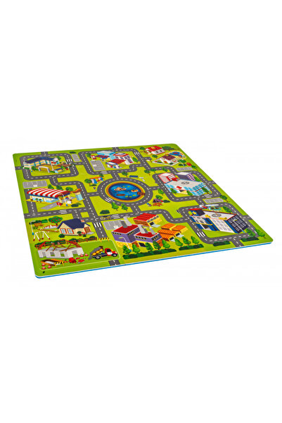 LUDIRO Ludiro EVA Foam Puzzle Mat for Children, Set of 9 Educational Pieces with City Map