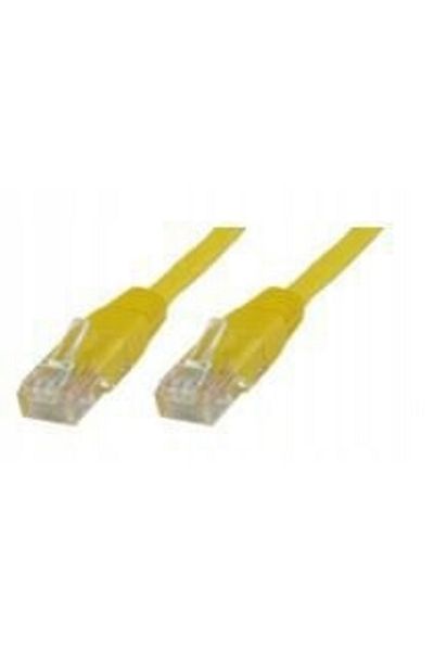 MicroConnect U/UTP CAT5e 10M Żółty PVC