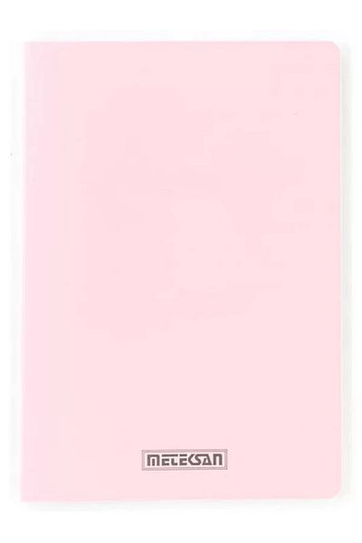 Mu Art Ahşap Seren Pastel A4 Pp Cover Notebook, 60 Sheets, Checkered, Pink