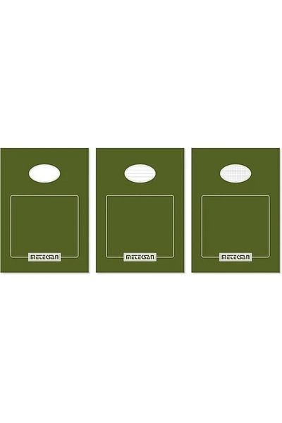 Mu Art Ahşap Classic Memo Pad A4 50 Sheets, Lined 3 Pack