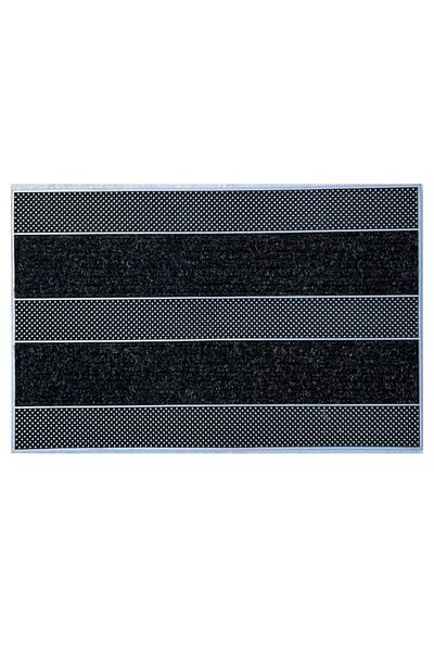 Optim Covoras cauciuc si polipropilena, AMUR CLASIC GREY 75 x 45 cm