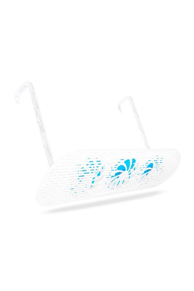 dalip AC Deflector for Air Conditioning, with 3 Fans for Uniform Distribution, 55–88 cm, White