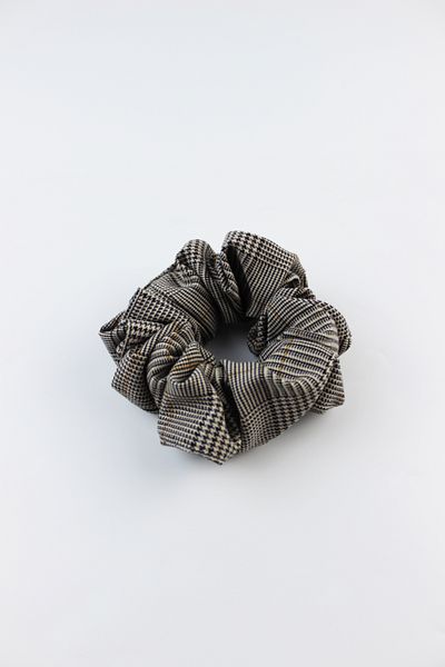 İLKYAZ Plaid Patterned Thick Fabric Rubber Buckle Bagel Buckle - Mink