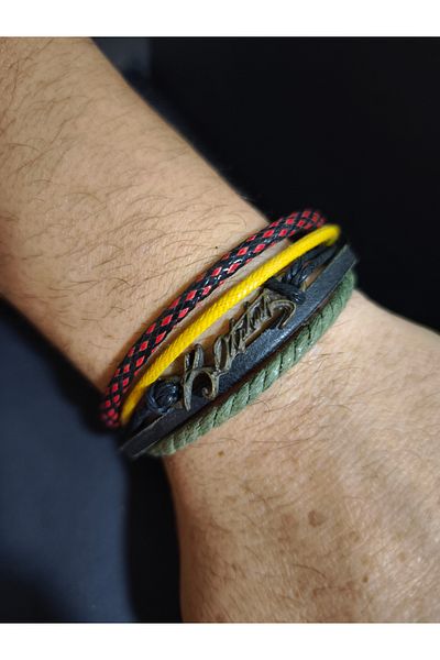 enyatakı Original leather rope bracelet signed by kemal ataturk.