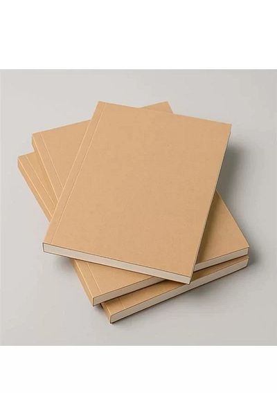 Mu Art Ahşap American Hardcover, A5 Checkered Notebook, 64 Sheets, 90 Gr. Ivory Paper, Ideal for Office, Plan