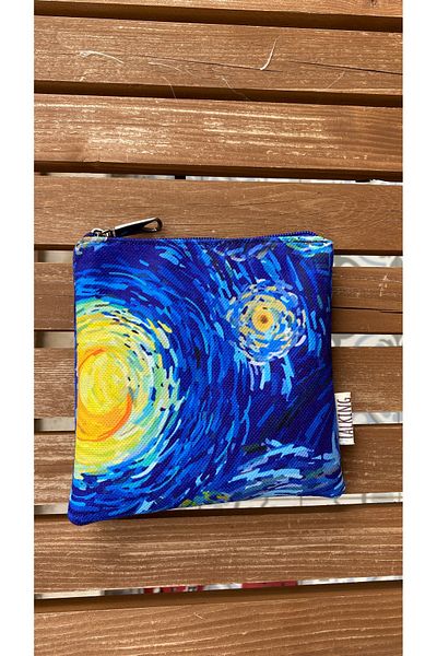 TALKING DREAMS Mini Wallet with Van Gogh Pattern