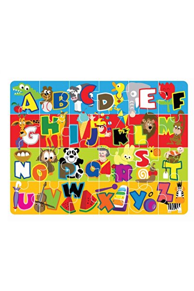 LUDIRO Puzzle Mat, EVA Foam, Colorful Alphabet A-Z with 24 Large Pieces, Safe Learning Game, Non-toxic