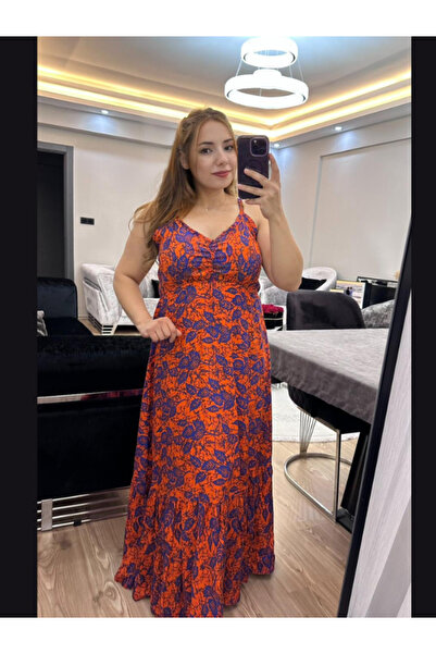 BERNEO فستان ماكسي نسائي بخصر مطاطي