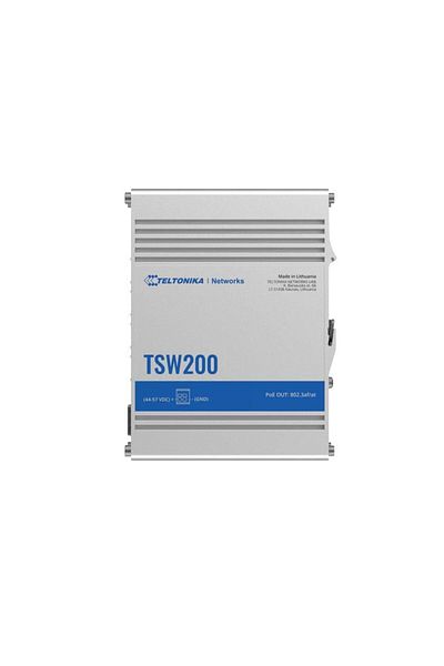 Inna marka Comutator Teltonika Networks TSW200 PoE+ cu 8 porturi Ethernet, 2 porturi SFP,