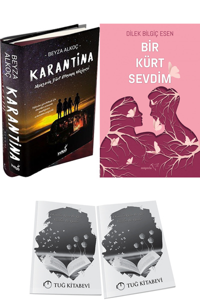 İndigo Kitap Karantina 1 Ciltli ve Bir Kürt Sevdim 1 + Hediyeli