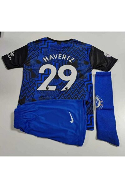 Lion Spor Chelsea 2023/24 Yeni Sezon Kai Havertz Çocuk Forması Şort Çorap 3'lü Set