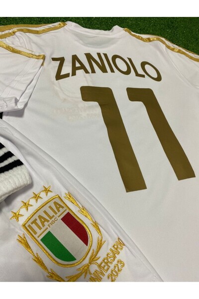 Lion Spor Italya 125.YIL Zaniolo Beyaz Özel Konsept Çocuk Forması 3'lü Set
