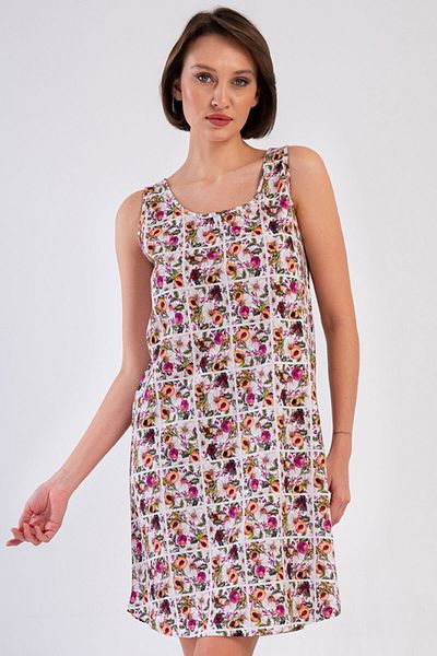 VİENETTA Cotton Women's Wide Strap Nightdress, 409243