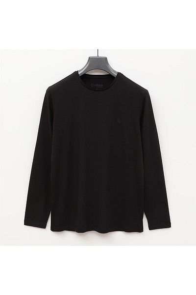 Dio Rise Tricou subțire cu mânecă lungă pentru bărbați - (S-2XL) - SMU-108 - Negru