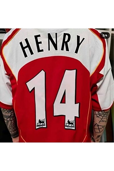 BYSPORTAKUS Arsenal 2002 Sezonu Thierry Henry Özel Nostalji Forması