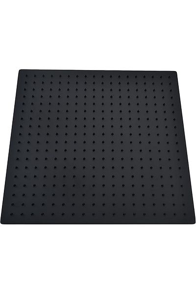 fitto Large Rain Shower Head 16 Inch - Ceiling Mounted Matte Black 304 Stainless Steel, High Water P