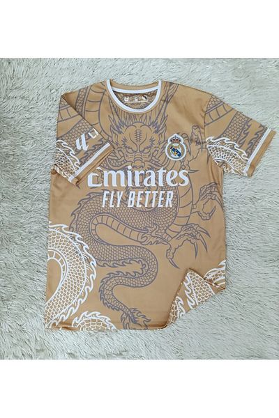 MONTENERO R.E.A.L M.A.D.R.I.D 2024/25 Dragon Patterned Special Concept Jersey (Gold)