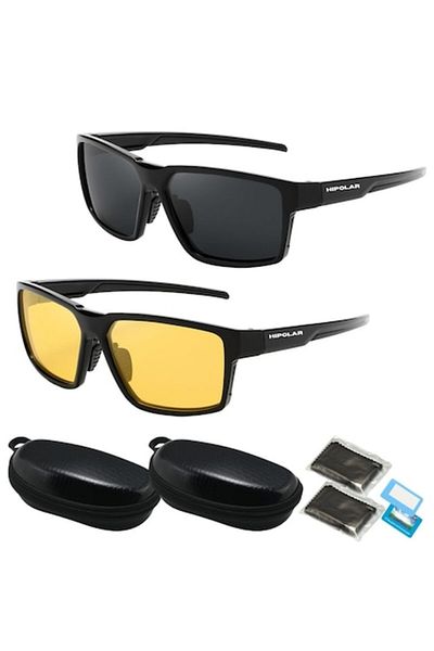 Hipolar Ochelari de Soare pentru Condus, HD36, Polarizati, HIPOLAR, Set 2 buc