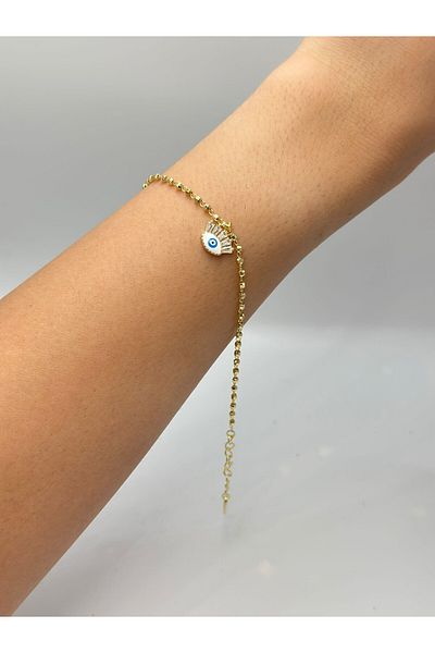 MyladyAccessoriess Topcuk and Eye Detail Steel Bracelet
