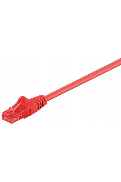 MicroConnect U/UTP CAT6 3M czerwony PVC