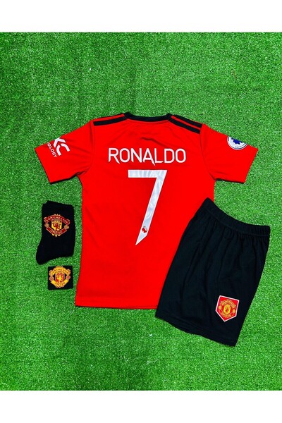 BREATHLESS M.Unitedd 2022-23 Sezonu Cristiano Ronaldo Çocuk Forması 4'lü Set ...