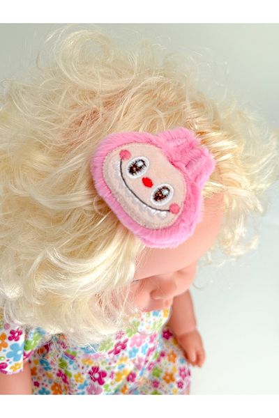 PURPLE'S BİR TUTAM MUTLULUK Labubu Figured Baby Kids Plush Clamp Buckle