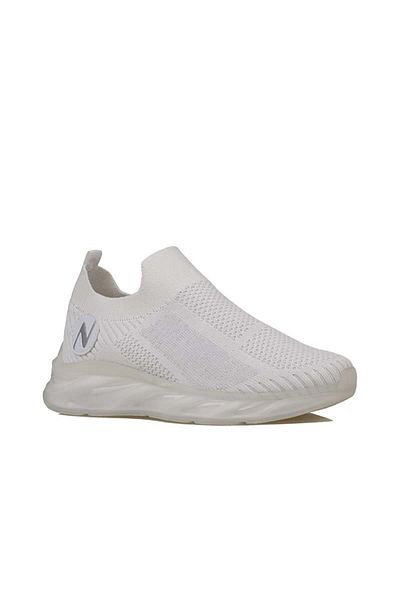 m2s White Marla Women's Elastic Orthopedic Sneaker