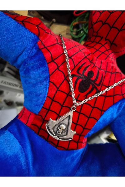 enyatakı Skull Model Men's Necklace