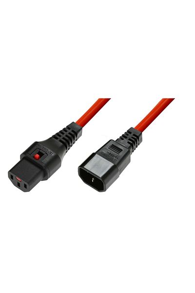 MicroConnect Încuietoare IEC MikroConnect C13 sau C14, 1,5m, MC-C13C14LOCK-1.5M