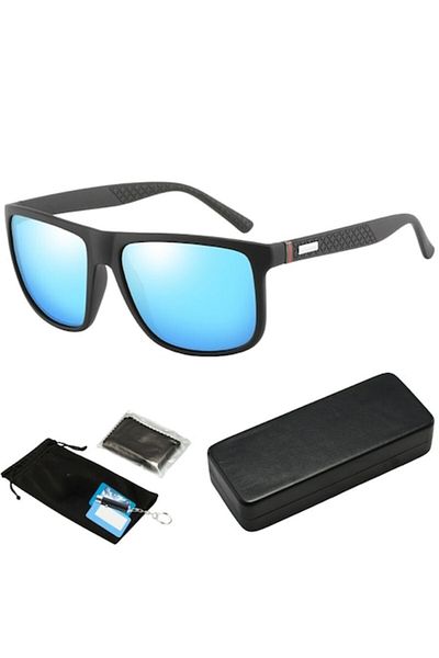 Hipolar Ochelari de Soare Polarizati clasa 3, Protectie UV 400, Lentila Negru Albastru HD12, OPRA Tactic