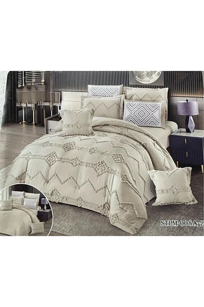 Gerenic Cool fabric summer double bed sheet set - 8 pieces