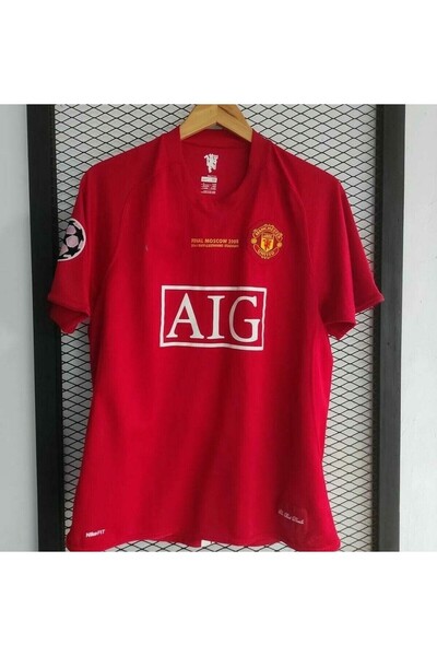 MONTENERO Manchester/United 2008 Moscow Champions League Final Cristiano Ronaldo Short Sleeve Shirt