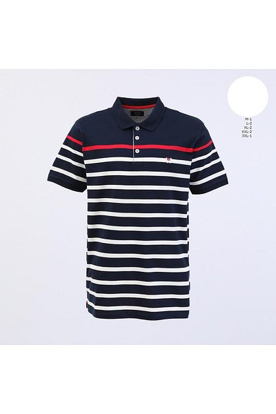 Dio Rise Tricou cu mânecă scurtă cu gât polo pentru bărbați - (M-3XL) - CZT-150 - Bleumarin
