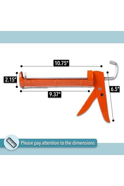 fitto Silicone tool, 10:1 Thrust Ratio, Dripless for Silicone, Acrylic, Adhesives, Asphalt