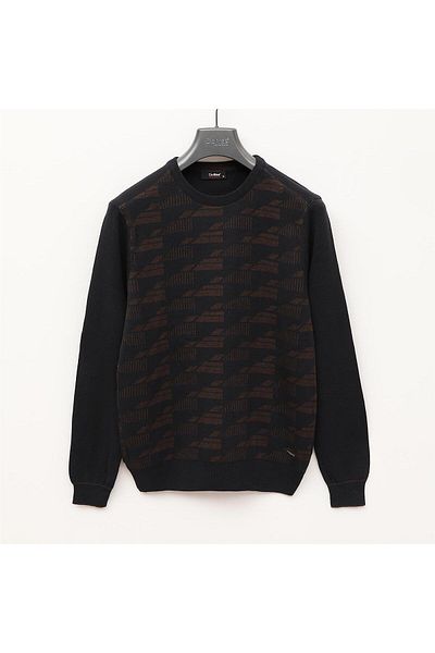 Dio Rise Men's Long Sleeve Slim Sweatshirt - 189307 - Navy Blue
