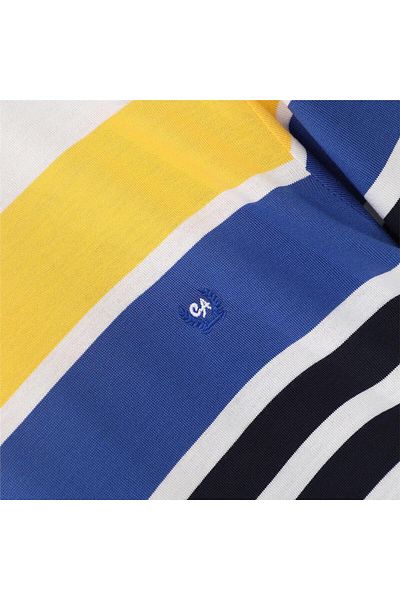 Dio Rise Men's Long Sleeve Slim Sweatshirt - Czt-144 - White - Blue