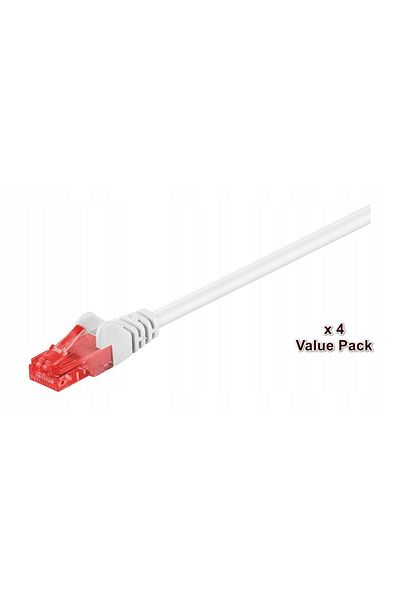 MicroConnect U/UTP CAT6 20M alb 4 buc