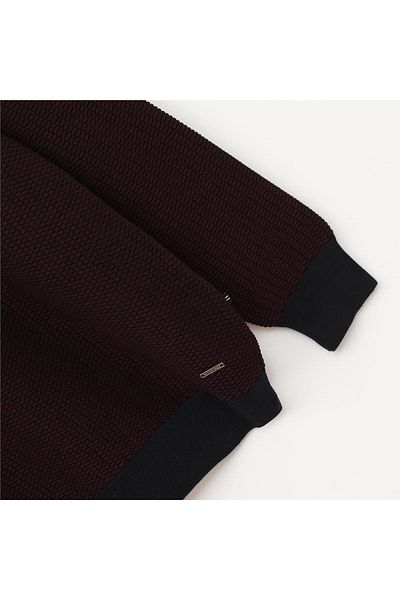 Dio Rise Men's O Neck Short Sleeve Sweater - (M-2Xl) - 180973 - Dark Burgundy