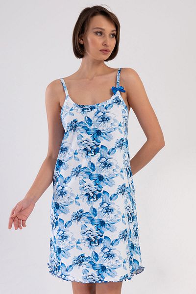 VİENETTA Cotton Women's Rope Strap Nightgown, 408423