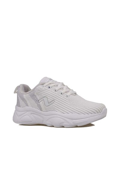 m2s White Adel Women's Ultra Flexible Lightweight Sneaker