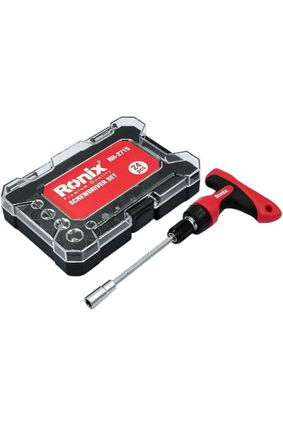 Ronix (RH2715) 24 Pcs Screwdriver Set Professional Interchangeable Screwdriver Bit Set With Premium