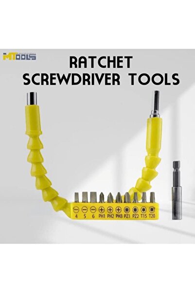 Generic MTools (13205) Universal Soft Shaft Screwdriver Bit, Ratchet Screwdriver Tools, Drill Flexible Exten