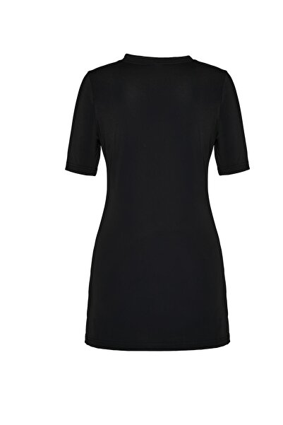 Haşema Σετ μαγιό με κοντομάνικο μαύρο 3 τεμάχια ημι-καλυμμένο 5072