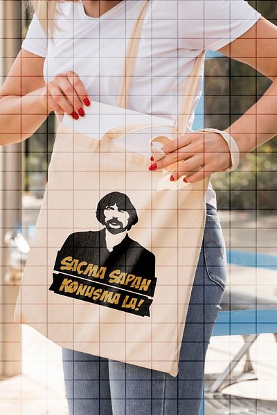 ÇELİKLER HEDİYE Nonsense Talk with Behzat Ç. Printed Cloth Bag