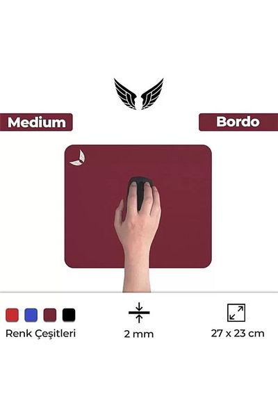 Mu Art Ahşap Gaming Player Gamer Mouse Pad 27X23, Non-Slip Base Medium Size Medium Office Type Mouse Pad, Mouse