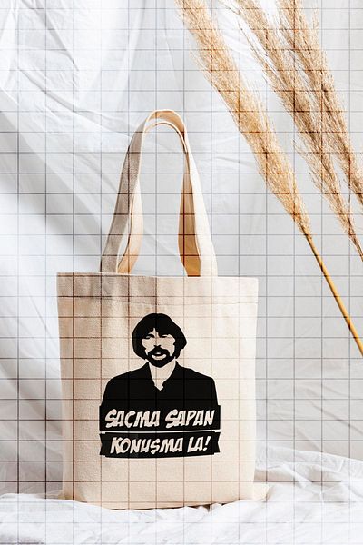 ÇELİKLER HEDİYE Nonsense Talk with Behzat Ç. Printed Cloth Bag