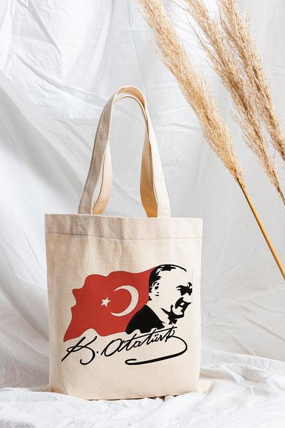 ÇELİKLER HEDİYE Kemal Atatürk Printed Cloth Bag